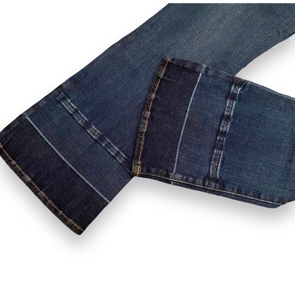 NWT FRAME Denim Le Crop Mini Bootcut Jeans Sz 24 Dark Blue Atlas 26 x 27.5" - Picture 9 of 13